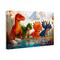 Stupell Industries Four Dinos By The Pond Canvas, design by Wumples